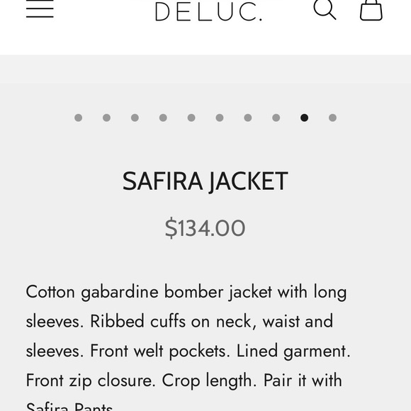 Dèluc Gray Safira Jacket XS - Picture 2 of 7